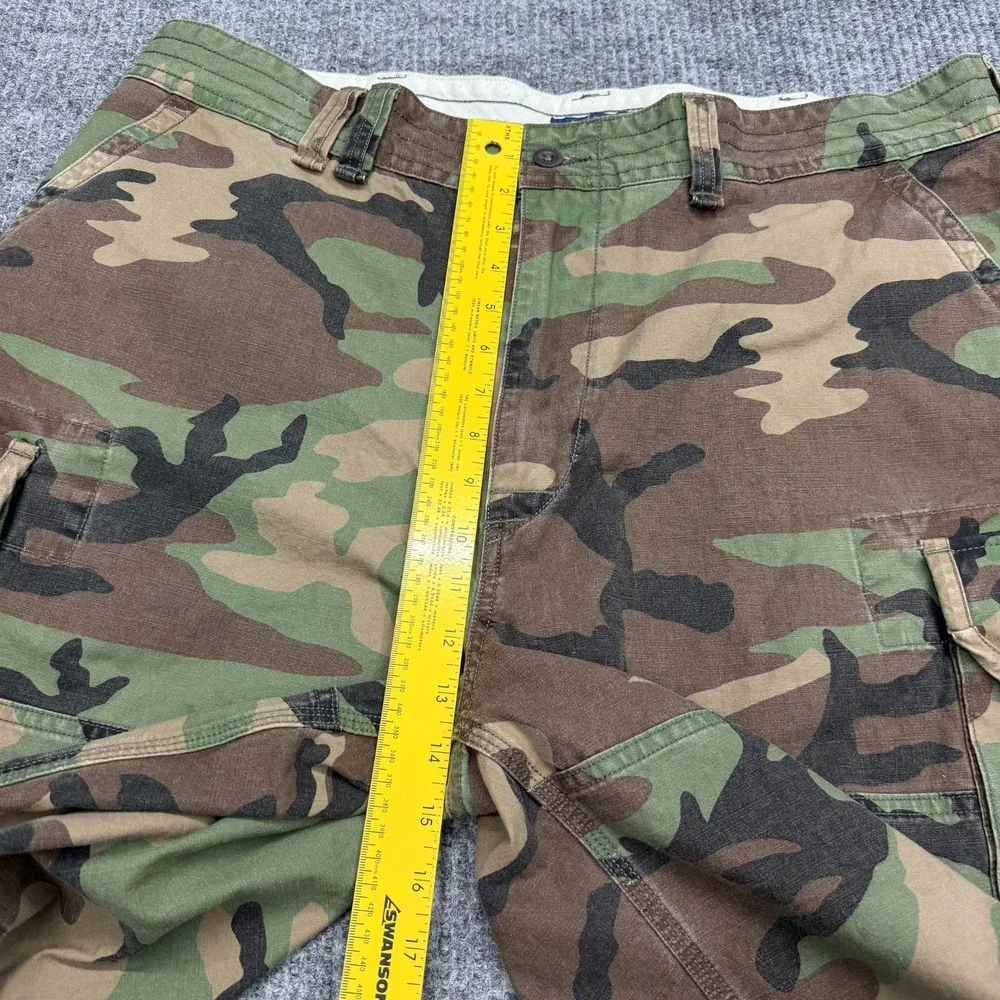 Polo Ralph Lauren Camo Cargo Shorts Mens Size 40x10 Baggy Military Camouflage